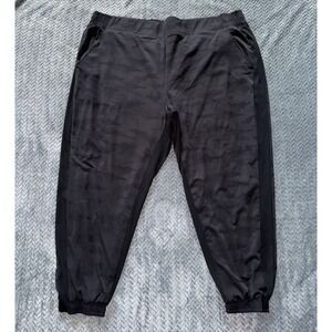 Athleta Brooklyn Lined‎ Camo Jogger Pants Black Activewear Women's Size 26